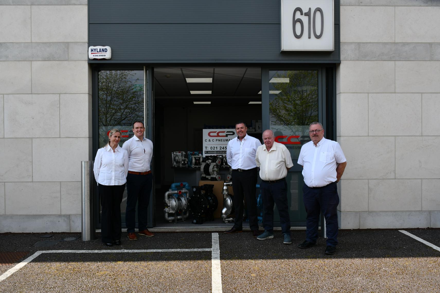 C&C Pneumatics Shop Front with Staff